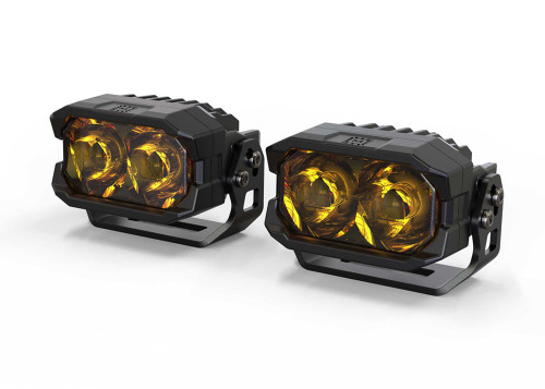 Morimoto 2Banger LED Pods: NCS Spot / Yellow (Pair) - BAF105