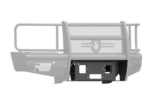 Road Armor Chevrolet Silverado 25/3500 Vaquero Winch Plates, Satin Black - 315V-WP