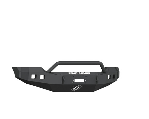 Road Armor Ford F-250/350/450/550 Stealth Winch Front Bumper w/Prerunner Guard, Satin Black - 6114R4B