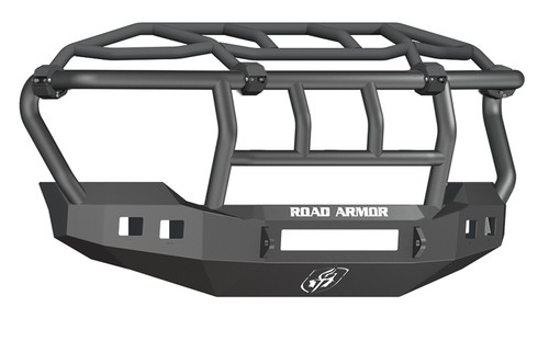 Road Armor Ford F-250/350 Stealth Non-Winch Front Bumper w/Intimidator Guard, Satin Black - 611R3B-NW