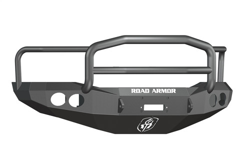 Road Armor Ram 25/35/45/5500 Stealth Winch Front Bumper w/Lonestar Guard, Satin Black - 44065B