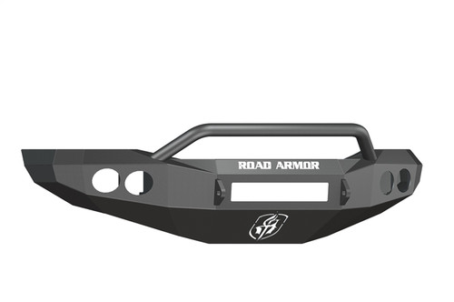 Road Armor Ram 25/35/45/5500 Stealth Non-Winch Front Bumper w/Prerunner Guard, Satin Black - 44064B-NW