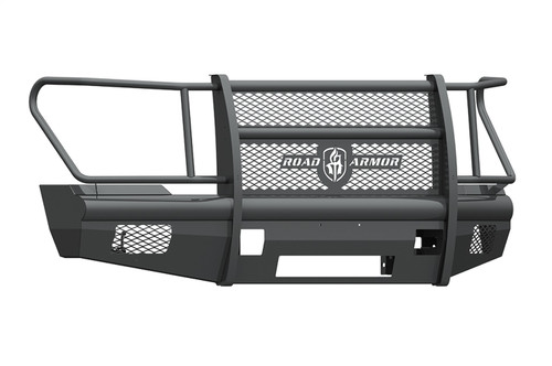 Road Armor Ford F-250/350/450/550 Vaquero Non-Winch Front Bumper w/Full Guard, Satin Black - 611VF6B