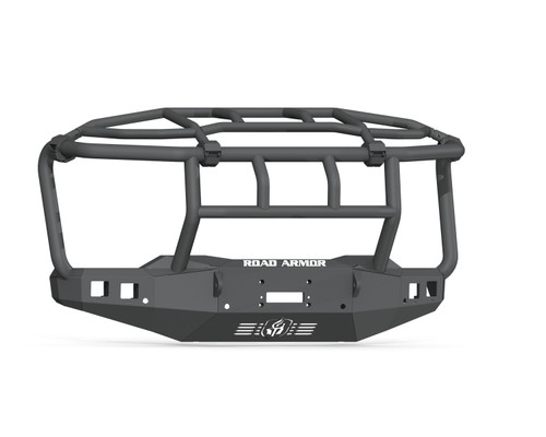 Road Armor Chevrolet Silverado 25/3500 Stealth Winch Front Bumper w/Titan Guard, Textured Black - 3202F6B