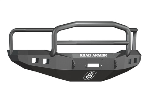 Road Armor Ram 25/35/45/5500 Stealth Winch Front Bumper w/Lonestar Guard, Satin Black - 406R5B