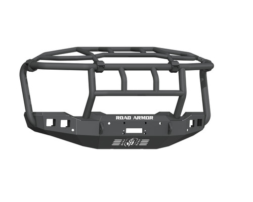 Road Armor GMC Sierra 25/3500 Stealth Winch Front Bumper w/Titan Guard, Textured Black - 2202F6B