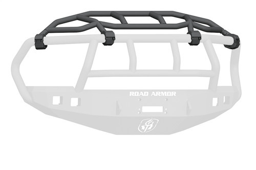 Road Armor Ram 25/35/45/5500 Stealth Non-Winch Front Bumper w/Intimidator Guard, Satin Black - 408-INT