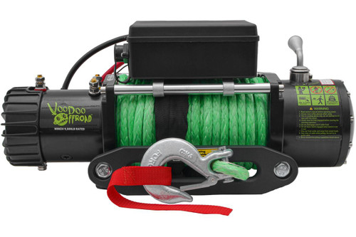 VooDoo Offroad Summoner 9500lb Winch w/ 85 Foot Synthetic Rope - P000026