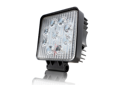 Cali Raised LED 27W Square Work Light 9pcs 3W High Intensity Cree LEDs Cali Raised LED - CR2328