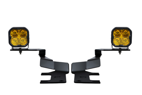 Diode Dynamics Stage Series Ditch Light Kit for 17-22 Ford Super Duty, SS3 Sport Yellow Combo - DD7557
