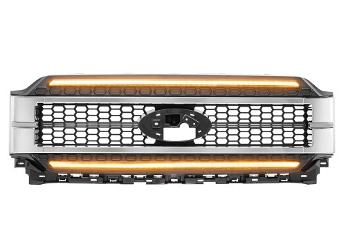 Morimoto XBG LED DRL Grille: 21+ F-150 (Amber DRL / Chrome) - XBG24