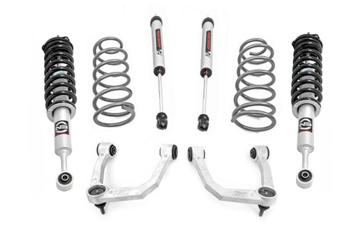 Rough Country 3 in. Lift Kit, Upper Control Arms, Coils, N3 Struts/V2, Rear for Toyota 4Runner 10-23 - 76672