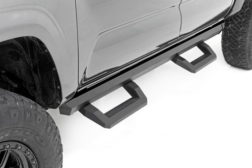 Rough Country SR2 Adjustable Aluminum Steps for Toyota Tacoma 05-23, Extended Cab - 72000