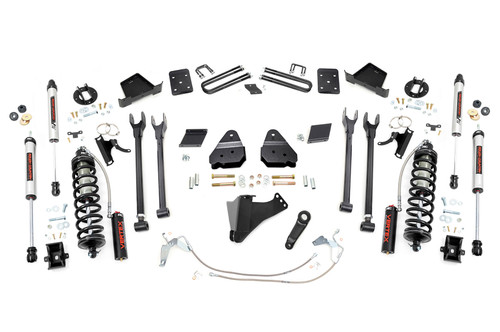 Rough Country 6 in. Lift Kit, 4-Link, OVLD, C/O V2 for Ford Super Duty 11-14 - 56558