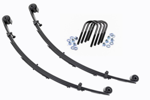 Rough Country Front Leaf Springs, 4 in. Lift, Front, Pair for Ford Excursion 00-05 / Super Duty 99-04 - 8057Kit