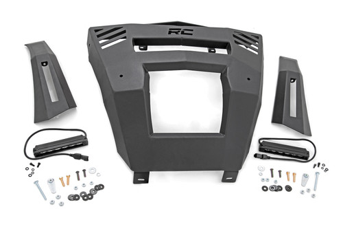 Rough Country Bumper, Front, 6 in., Black Slimline, Pair for Can-Am Defender DPS HD9/HD9 22-23 - 97068