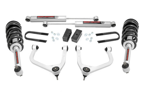 Rough Country 3.5 in. Lift Kit, Mono Leaf Rear, N3 Struts for GMC Sierra 1500 19-23 - 28831