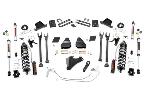 Rough Country 6 in. Lift Kit, 4-Link, No OVLD, C/O V2 for Ford Super Duty 15-16 - 52758