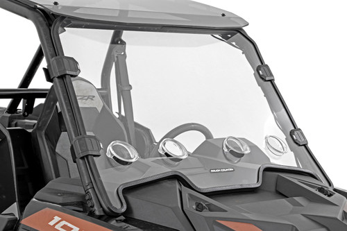 Rough Country Vented Full Windshield, Scratch Resistant for Polaris RZR XP 1000/RZR XP 4 1000 19-22 - 98292010
