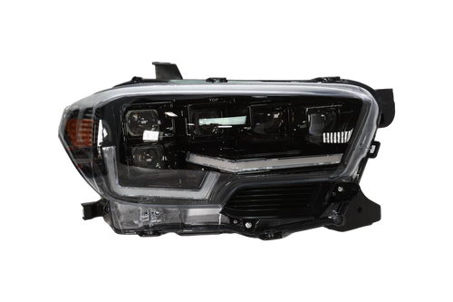Attica 4x4 Rogue Series Toyota 16-23 Tacoma LED Projector Headlight w-Sequential Turn Signal - CHATT0682-GBC