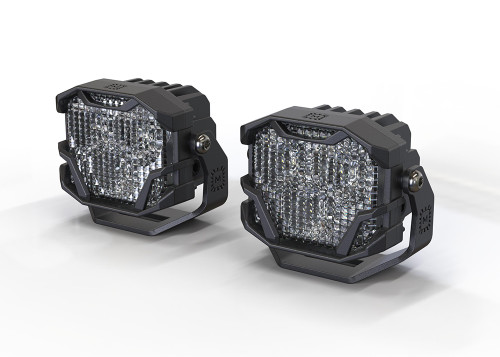 Morimoto 4Banger 2.0 LED Pods: HXB Flood / White (Pair) - BAF126.2