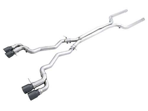 AWE Track Edition Cat-back Exhaust for BMW F90 M5 - Diamond Black Tips - 3020-43078