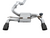 AWE SwitchPath Cat-back Exhaust (with Remote) for Ford Focus RS - Diamond Black Tips - 3025-33024