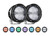 RIGID 360-Series RGBW 4 in. Round Lights, Diffused (Pair) - 36400