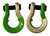 Moose Knuckle 3/4 Split Shackle, Sublime Green 2-Color Combo (Pair)