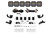 Diode Dynamics SS5 6-Pod CrossLink Mounting Kit for Prinsu/Sherpa Roof Racks, Sport White Driving - DD7818