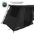 OVS XD Nomadic 270/180 Degree Awning Annex Room Enclosure, Black
