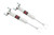 Rough Country M1 Front Shocks - 5-8 Inch - Torsion Bar Drop - Chevy/GMC 2500HD/3500HD (11-24) - 770837_A