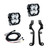 Baja Designs Squadron 2.0 Pro A-Pillar Light Kit, Spot (Clear) for 19-24 Silverado 1500 - 44-0058