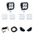 Baja Designs Squadron 2.0 Pro A-Pillar Light Kit, Spot (Clear) for 21-26 Bronco, 22-24 Bronco Raptor (w/ Upfitter) - 44-0087-UP