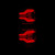 AlphaRex LUXX-Series LED Tail Lights (Black-Red) for 14-21 Tundra - 672050