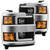 AlphaRex PRO-Series Halogen Projector Headlights (Black) for 15-19 Silverado 2500HD/3500HD - 880224