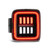 AlphaRex NOVA-Series Prismatic LED Tail Lights (Black Smoke) for 18-26 Wrangler JL - 602010