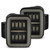 AlphaRex NOVA-Series Prismatic LED Tail Lights (Black Smoke) for 19-26 Gladiator JT - 602050