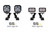 Diode Dynamics SS3 LED Ditch Light Kit, Sport White Combo for 16-21 Tacoma - DD6372