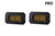 Diode Dynamics Stage Series 2 Inch LED Pod, Pro Yellow Fog Flush Amber Backlight Pair-DD6433P