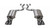 Corsa Performance 3.0in. Valved Axle-Back Sport Dual Exhaust Gunmetal 4.0in. Tips 18-Present Mustang GT Fastback Active Valves 5.0L V8 - 21002GNM