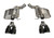 Corsa Performance 3.0in. Axle-Back Sport Dual Exhaust 4.0in. Black Tips 12-18 BMW M5 F10 - 14934BLK