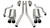 Corsa Performance 2.5in. Cat-Back Sport Dual Exhaust 3.5in. Black Tips 04-08 Cadillac XLR 4.6L V8 - 14156BLK