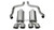 Corsa Performance 2.5in. Axle-Back Xtreme Dual Exhaust Polished 3.5in. Tips 05-08 Corvette 6.0L/6.2L - 14469