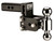 B & W Hitches Tow And Stow Dual Ball 2" Adj Ball Mount 3" Drop/3-1/2" Rise, Black - TS10033B