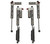 TeraFlex Jeep Gladiator Piggyback Shocks Falcon SP2 3.3 Fast Adjust 3.5-4.5 in. Lift All 4 - 14-02-33-400-200