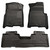 Husky Liners Front & 2nd Row F-150 SuperCab No Manual Shifter (Footwell Coverage) WeatherBeater Black - 98341