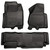 Husky Liners Front & 2nd Row F Series Super Duty Super Cab (Footwell Coverage) WeatherBeater Black - 98721