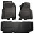 Husky Liners Front & 2nd Row F Series Super Duty SuperCab (Footwell Coverage) WeatherBeater Black - 99721