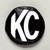 KC HiLiTES 5" Soft Round Vinyl Cover w/ Black/White Logo - 5400